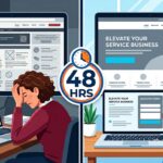 Service website before and after fix