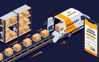 Illustrated overview of ecommerce shipping and fulfillment strategies for online stores